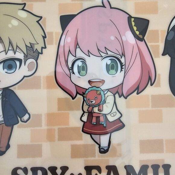 Spy x Family Chibi Clear File Folder A4 Single Pocket Anya Yor Loid Shopro 2022 - Picture 6 of 7